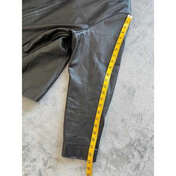 Vintage 90s Y2K Wilsons Maxima Black Leather Jacket XL Matrix Cyber Goth Grunge - Picture 13 of 16